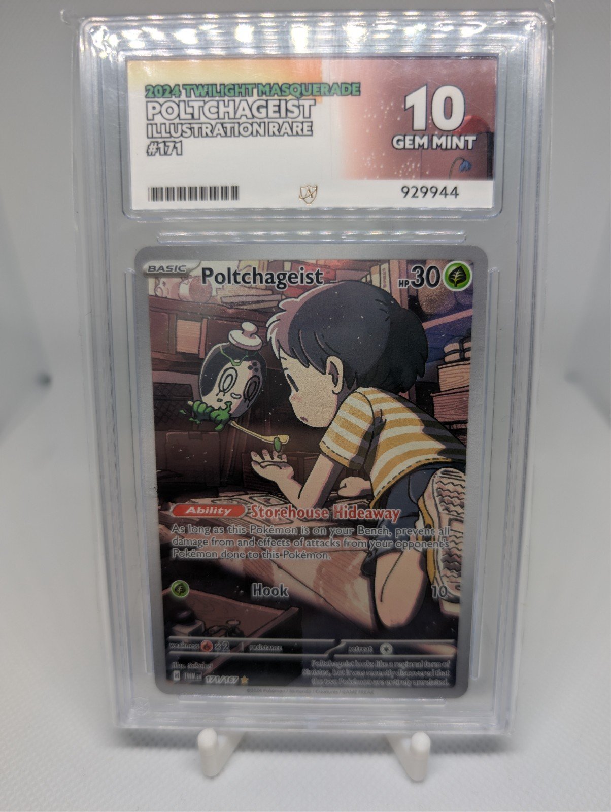 Poltchageist 171/167 ACE Twilight Masquerade Pokemon ACE 10 Gem Mint